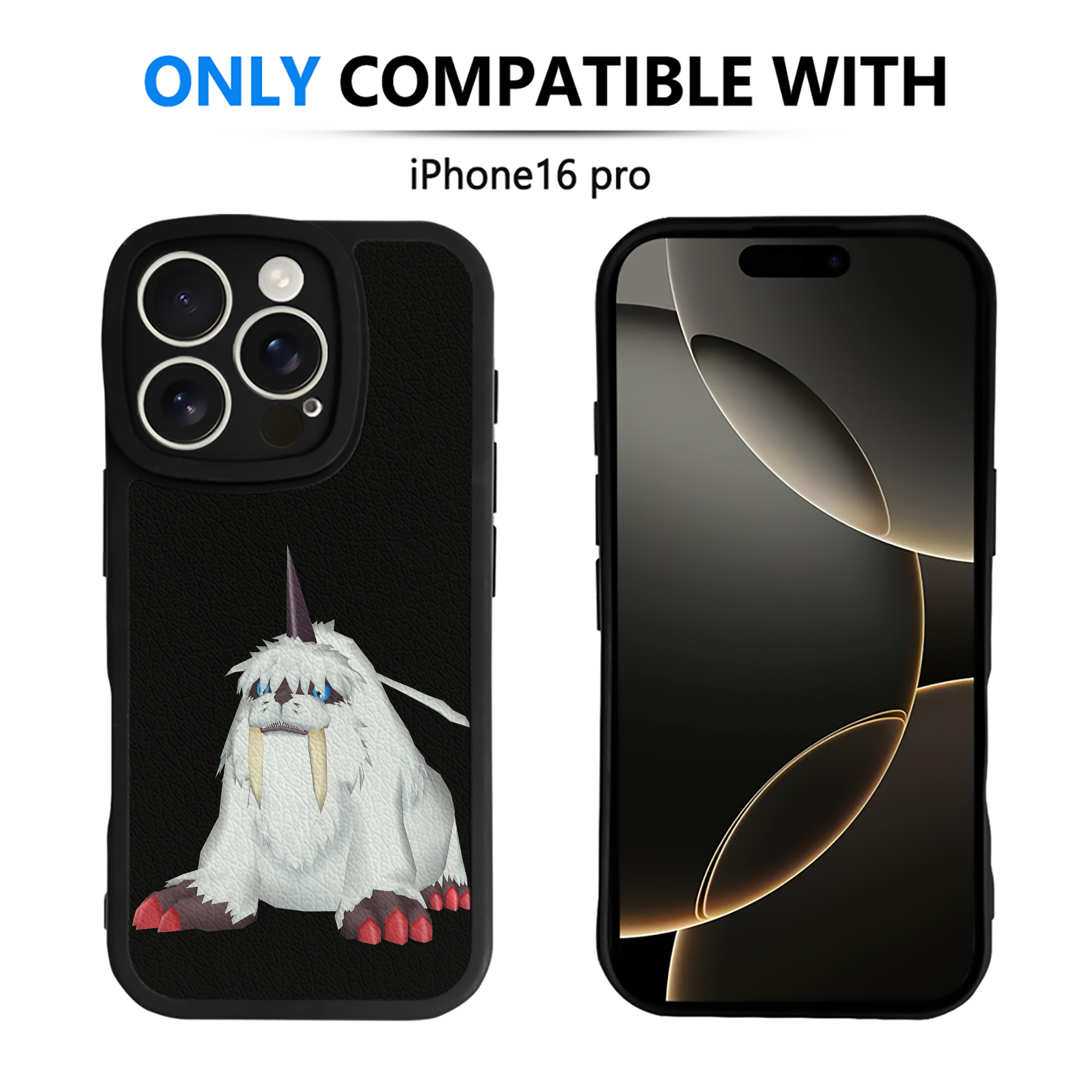 （画像用） Digimon デジタルモンスター/デジモン 【iPhone 16シリーズ対応】シリコンスマホケース（レザー調） 材質：シリコン